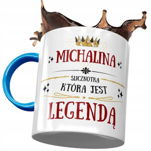 Kubek Błękitny Dla Michaliny Koleżanki Prezent