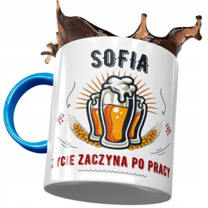 Kubek Błękitny Dla Sofii Koleżanki Na Prezent