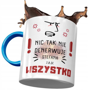 Kubek Błękitny Dla Stefana Męża Kolegi Prezent