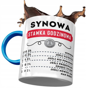 Kubek Błękitny Dla Synowej Żony Syna Prezent