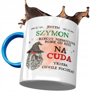 Kubek Błękitny Dla Szymona Szymka Kolegi Prezent