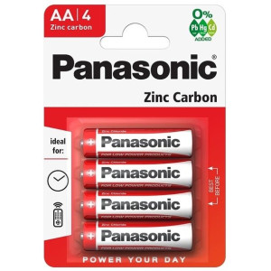 Bateria R6 AA 1,5V Panasonic cynkowo-węglowa BLISTER 4szt.