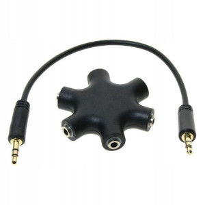 Rozdzielacz Słuchawek Głośników 6x Port Jack 3,5mm
