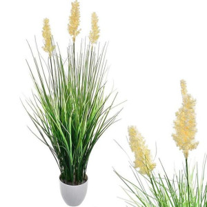 Trawa Sztuczna Kwiat Liście Kłos Donica Ozdoba 65 Cm