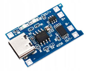 Ładowarka Li-ion Li-poly 18650 Tp4056 Usb-c 1a Zab