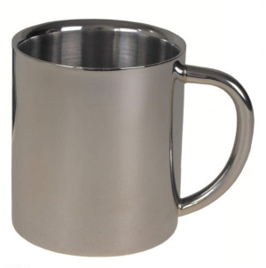Kubek stal nierdzewna dwuścienny mały ok 250 ml