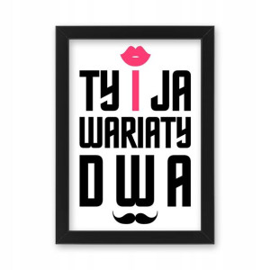 Śmieszny prezent ramka A3 plakat Walentynki kobiet