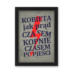 Śmieszny prezent ramka A3 plakat Walentynki kobiet