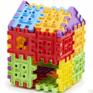 Mochtoys klocki konstrukcyjne Wafle Gofry 77 sztuk