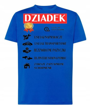 Dzień Dziadka Prezent T-shirt Koszulka r.5XL