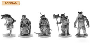 Likantropy - Zestaw 5 Figurek Z Podkładem Na Kampanię Rpg 25 Mm