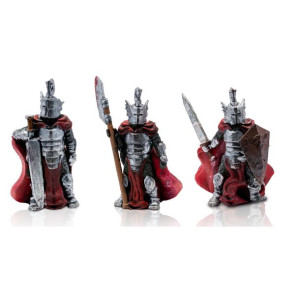 Zestaw 3 Pomalowanych Figurek Rpg - Seria Humanoidy - Paladyni 50 Mm