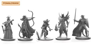 Diabelska Drużyna - Zestaw 5 Pomalowanych Figurek Na Kampanię Rpg 25 Mm