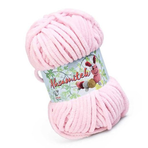 Włóczka Opus Aksamitek - 807 Jasny Różowy - pluszowa 50gr/60mt