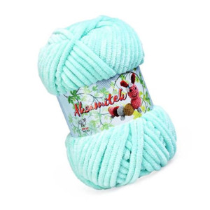 Włóczka Opus Aksamitek - 67 Aqua - pluszowa 50gr/60mt