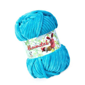 Włóczka Opus Aksamitek - 45 Turkusowy - pluszowa 50gr/60mt