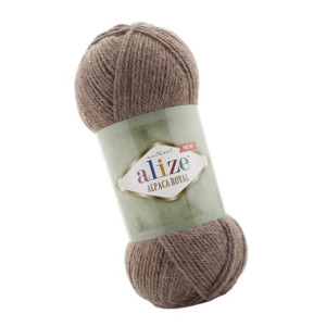 Włóczka Alize Alpaca Royal New - 688 Jasny Brązowy (Alpaka + Wełna)