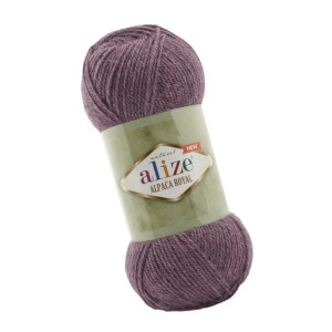 Włóczka Alize Alpaca Royal New - 618 Ciemny Fioletowy (Alpaka + Wełna)