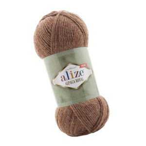 Włóczka Alize Alpaca Royal New - 558 Brązowo-Rudy (Alpaka + Wełna)