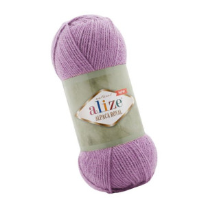Włóczka Alize Alpaca Royal New - 438 Fioletowy (Alpaka + Wełna)