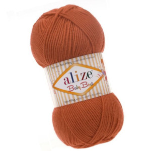 Włóczka Alize Baby Best - 408 Ceglany Antypilingowa