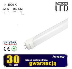 Świetlówka led 150cm 22w t8 4000k g13 neutralna