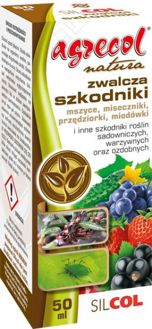 Preparat na mszyce, miseczniki, przędziorki, miodówki AGRECOL Silcol 50ML