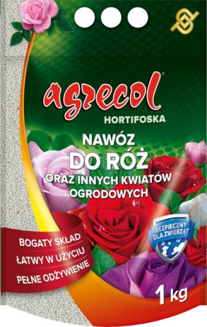 Nawóz do róż oraz innych kwiatów ogrodowych AGRECOL Hortifoska 1KG