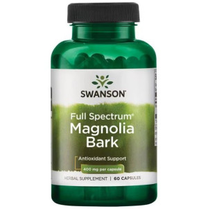 Swanson Magnolia Bark (Kora magnolii) 400 mg - 60 kapsułek