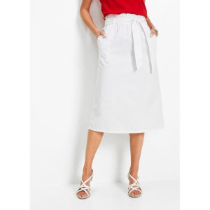 Bawełniana Midi Spódnica Z Wiązaniem 42-44 935175