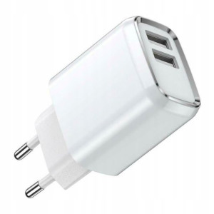 Szybka Ładowarka Sieciowa 2x Usb 2.4a + Lightning