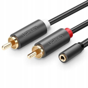 Ugreen Kabel Audio Mini Jack Żeński 2rca Cinch 25c