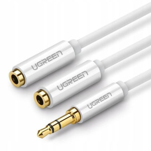 Rozdzielacz audio AUX UGREEN kabel jack 3,5mm 25cm