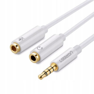 UGREEN Rozdzielacz audio AUX mini jack 3,5 mm 20cm