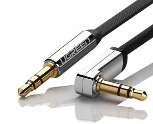 Ugreen Płaski Kabel Audio Aux Mini Jack 3,5 Mm 1m
