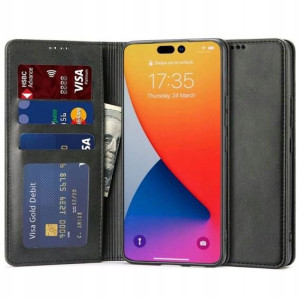 Etui Skórzane Zamykane Do Iphone 14 Pro