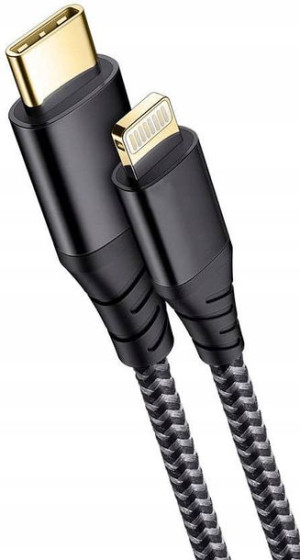 Mocny Kabel Usb-c Do Apple Iphone 60w 3a 120cm