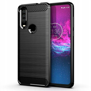 Etui Carbon Karbon Do Huawei Y6p +szkło