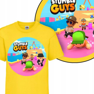 T-shirt Dziecięcy Stumble Guys Mix Wzory - 158 Cm