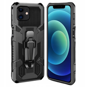 Etui Pancerne Holder Do Iphone 12 / 12 Pro + Szkło