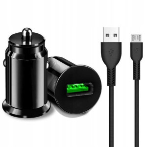 Mocna Szybka Ładowarka Samochodowa Qc 3.0 + Micro