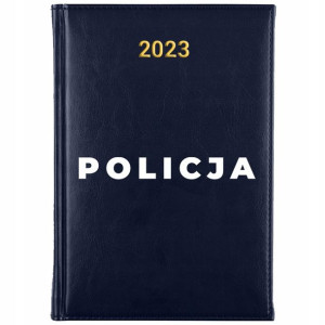 KALENDARZ Dzienny Książkowy A5 2023 Policja Wzór