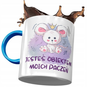 Kubek Błękitny z Myszą Myszką Słodki na Prezent