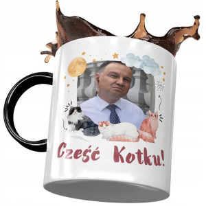 Kubek Czarny Andrzej Duda Prezydent PiS Na Prezent