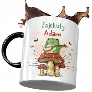 Kubek Czarny Dla Adama Kolegi Męża Prezent
