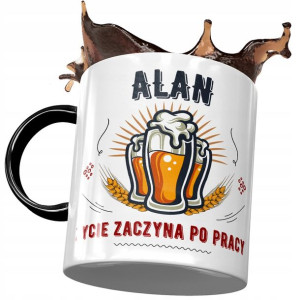 Kubek Czarny Dla Alana Kolegi Męża na Prezent