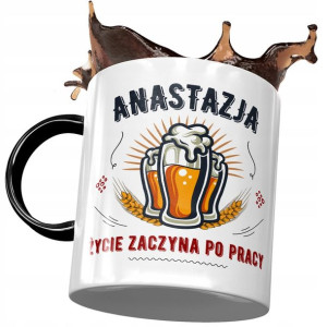 Kubek Czarny Dla Anastazji Przyjaciółki Na Prezent