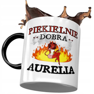 Kubek Czarny Dla Aurelii Przyjaciółki Na Prezent