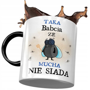 Kubek Czarny Dla Babci Babuni na Dzień Babci