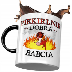 Kubek Czarny Dla Babci Babuni na Dzień Babci
